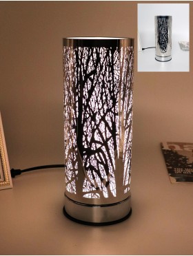 Branch Design Cut-out Cylinder Fragrance Touch Lamp with Gift Box